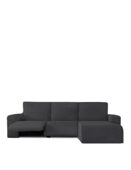 Capa para chaise longue de braço curto direito Eysa JAZ Cinzento escuro 120 x 120 x 360 cm