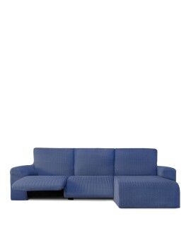 Funda para chaise longue de brazo corto derecho Eysa JAZ Azul 120 x 120 x 360 cm