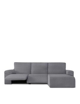 Funda para chaise longue de brazo corto derecho Eysa JAZ Gris 120 x 120 x 360 cm