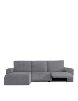 Funda para chaise longue de brazo corto izquierdo Eysa JAZ Gris 120 x 120 x 360 cm