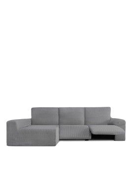 Funda para chaise longue de brazo largo izquierdo Eysa JAZ Gris 180 x 120 x 360 cm