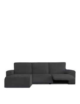 Funda para chaise longue de brazo corto izquierdo Eysa JAZ Gris oscuro 120 x 120 x 360 cm