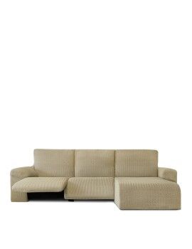 Funda para chaise longue de brazo corto derecho Eysa JAZ Beige 120 x 120 x 360 cm