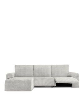 Funda para chaise longue de brazo corto izquierdo Eysa JAZ Blanco 120 x 120 x 360 cm