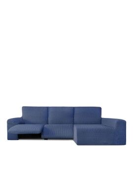 Capa para chaise longue de braço comprido direito Eysa JAZ Azul 180 x 120 x 360 cm