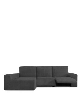 Funda para chaise longue de brazo largo izquierdo Eysa JAZ Gris oscuro 180 x 120 x 360 cm