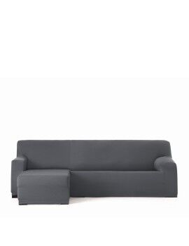 Funda para chaise longue de brazo corto izquierdo Eysa BRONX Gris oscuro 110 x 110 x 310 cm