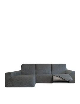 Funda para chaise longue de brazo largo izquierdo Eysa ROC Gris oscuro 180 x 120 x 360 cm