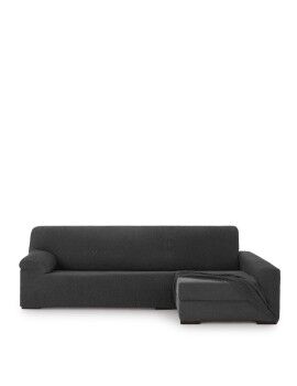 Funda para chaise longue de brazo largo derecho Eysa THOR Antracita Gris oscuro 170 x 110 x 310 cm