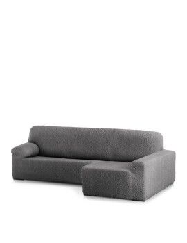 Funda para chaise longue de brazo corto derecho Eysa ROC Gris oscuro 180 x 120 x 360 cm