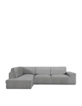 Funda para chaise longue de brazo largo izquierdo Eysa ROC Gris claro 110 x 120 x 500 cm