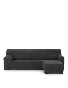 Capa para chaise longue de braço curto direito Eysa THOR Cinzento escuro 110 x 110 x 310 cm