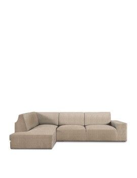 Funda para chaise longue de brazo largo izquierdo Eysa ROC Beige 110 x 120 x 500 cm