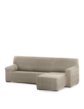 Capa para chaise longue de braço curto direito Eysa ROC Marrom claro 120 x 120 x 360 cm