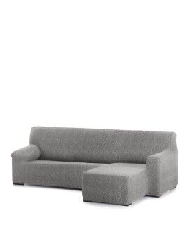 Funda para chaise longue de brazo corto derecho Eysa ROC Gris claro 120 x 120 x 360 cm