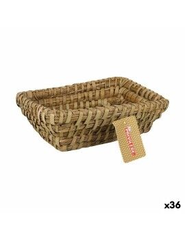 Cesta Multiusos Privilege Korne Castanho vime Retangular 20 x 15 x 7 cm (36 Unidades)