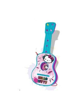 Guitarra Infantil Hello Kitty 4 Cuerdas Azul Rosa