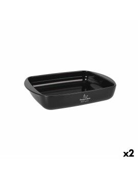 Fuente para Horno Santa Clara Silicona Vidrio de Borosilicato Rectangular 28 x 19,5 x 5 cm (2...