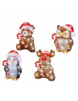 Figura Decorativa para Jardim 491338 animais Natal 17,8 x 17,2 x 23,5 cm