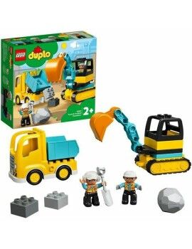 Playset Lego Construction 10931 Truck and Backhoe