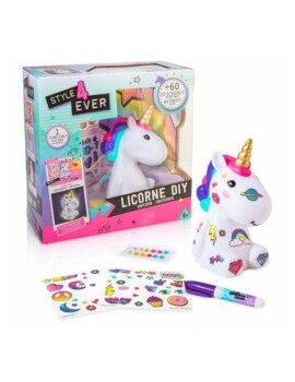 Unicornio Luminoso DIY Unicorn Canal Toys OFG 106 Blanco Aluminio Plástico