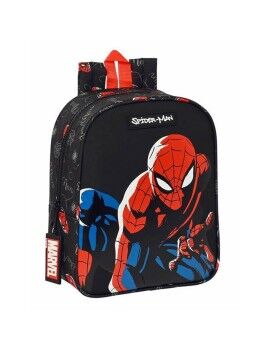 Mochila Infantil Spider-Man Hero Negro 22 x 27 x 10 cm