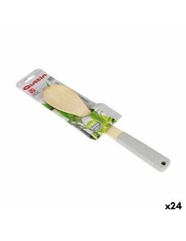 Colher Quttin Castanho Cinzento Bambu 30 x 6 cm (24 Unidades)