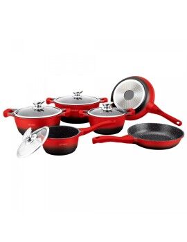 Batería de Cocina Royalty Line BS1010M Negro Rojo 10 Piezas