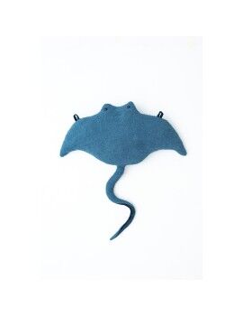 Peluche Crochetts OCÉANO Azul oscuro Mantarraya 67 x 77 x 11 cm