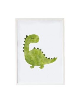 Cuadro Crochetts Multicolor Madera MDF 33 x 43 x 2 cm Dinosaurio