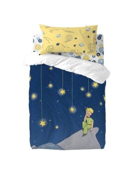 Conjunto de capa de edredom HappyFriday Le Petit Prince La Nuit Multicolor Berço de Bebé 2 Peças