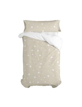 Juego de funda nórdica HappyFriday Basic Kids Beige Cama de 80/90 2 Piezas