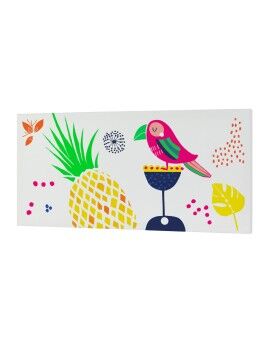 Lienzo HappyFriday Moshi Moshi Pretty parrots Multicolor 27 x 54 cm