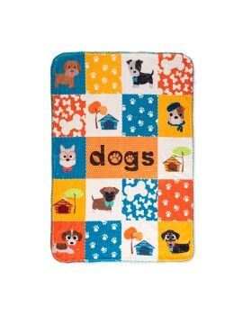 Manta HappyFriday Mr Fox Dogs Multicolor Microfibra 110 x 140 cm (Cão)