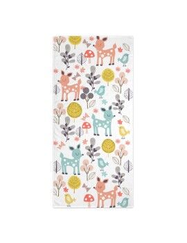 Toalha de banho HappyFriday Moshi Moshi Woodland Multicolor 70 x 150 cm