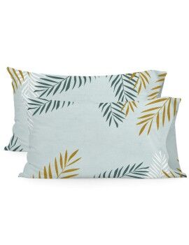 Capa de almofada HappyFriday Blanc Foliage Mint Multicolor 50 x 75 cm (2 Unidades)