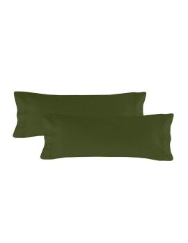 Capa de almofada HappyFriday BASIC Verde 45 x 110 cm (2 Unidades)