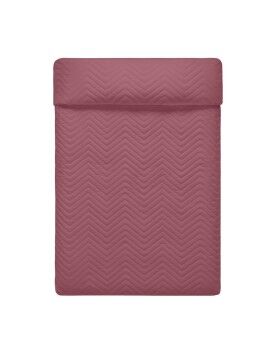 Colcha Reversível HappyFriday Basic Arista Branco Magenta 270 x 260 cm