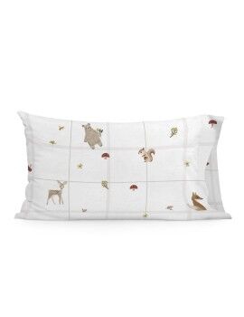 Funda de almohada HappyFriday Mini Woods animals Multicolor 50 x 75 cm