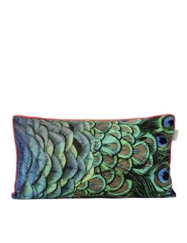 Capa de travesseiro HappyFriday HF Living Peacock Multicolor 50 x 30 cm