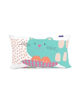 Capa de travesseiro HappyFriday Moshi Moshi Cat & Mouse Multicolor 50 x 30 cm