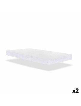 Capa para colchão de berço Mi bollito Branco 1 x 60 x 120 cm Impermeável 2 Unidades