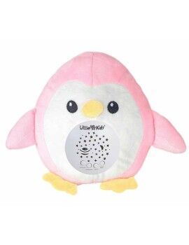 Peluche Musical Proyector Rosa Pingüino