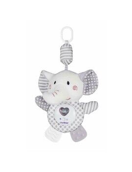 Juguete colgante para Cuna Elefante Corazón Música Luces 35 cm