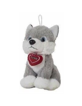 Peluche Husky Coração 28 cm