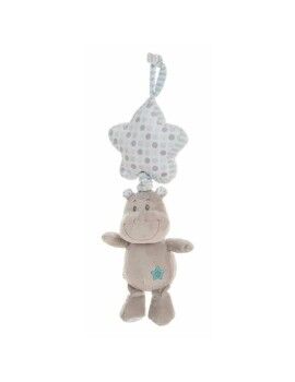 Peluche Chocalho Hipopótamo 35 cm Azul