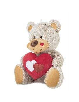 Peluche Beige Oso Corazón 60 cm