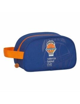 Neceser Escolar Valencia Basket M248 Azul Naranja 26 x 15 x 12 cm