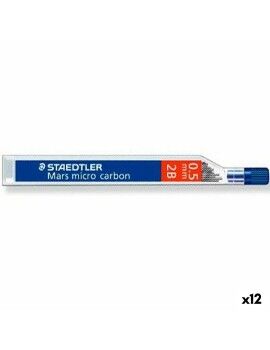 Recambio de mina Staedtler Mars Micro Carbon 2B 0,5 mm (12 Unidades)