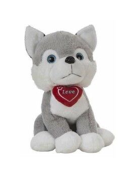 Peluche Husky Coração 36 cm